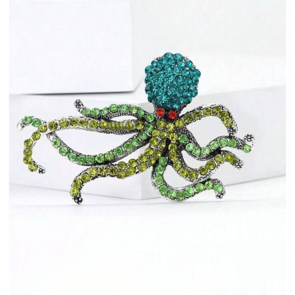 Octopus Brooch - Picture 7 of 7